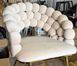 Стілець Bubble на золотих металевих ніжках, велюр, світло-бежевий bubble gold BK (beige)  фото 4