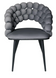 Стілець Bubble на чорних металевих ніжках, велюр, рожевий Azalia BK (pink) фото 23